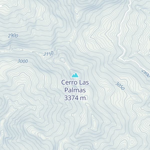 Map of Cerro Las Palmas