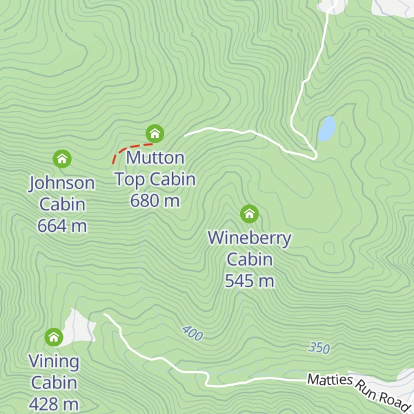 Map of Conley Cabin