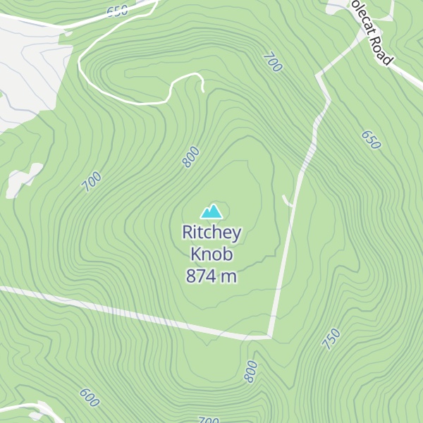 Map of Ritchey Knob