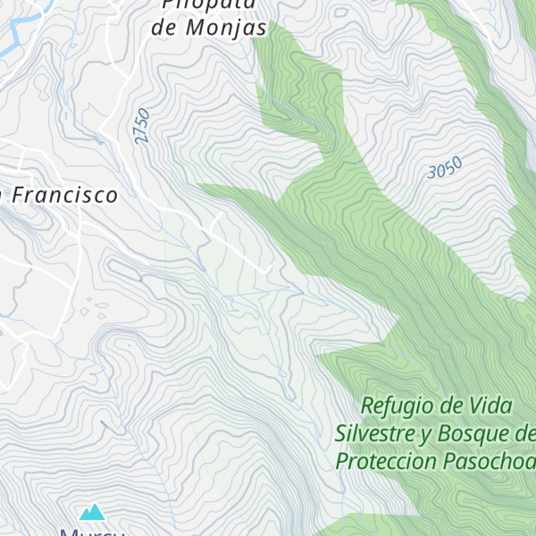 Map of Pasochoa Ecological Reserve - Entrance & Checkpoint