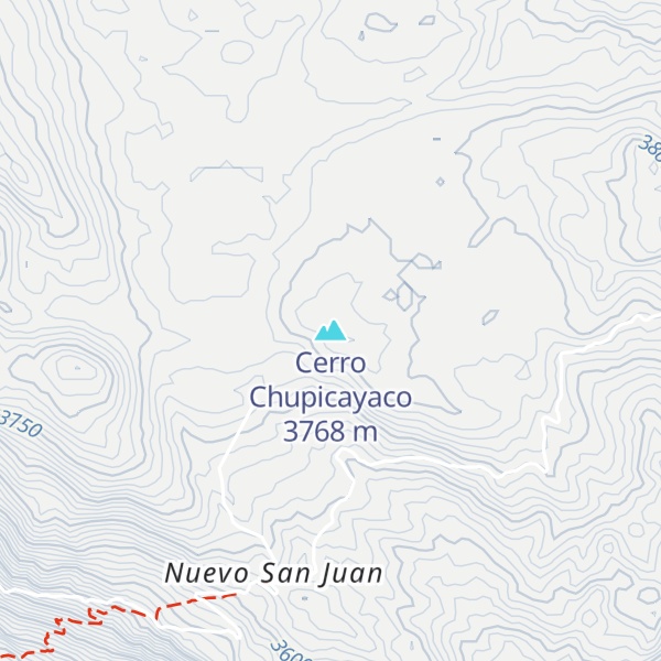 Map of Cerro Chupicayaco