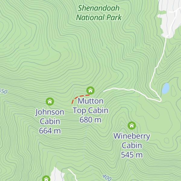 Map of Mutton Top Cabin