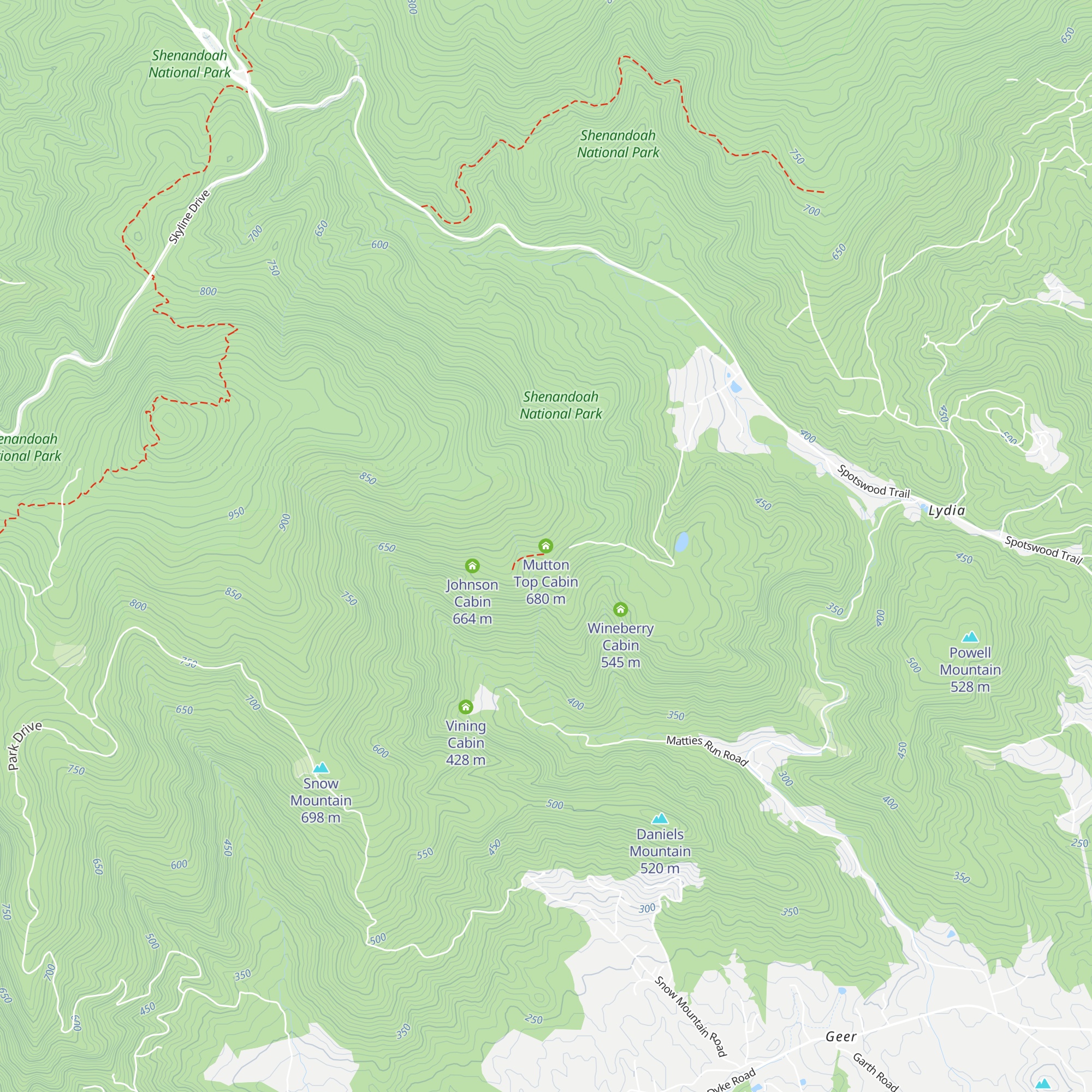 Mutton Top Cabin map