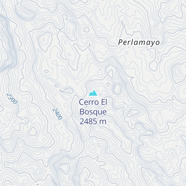 Map of Cerro El Bosque