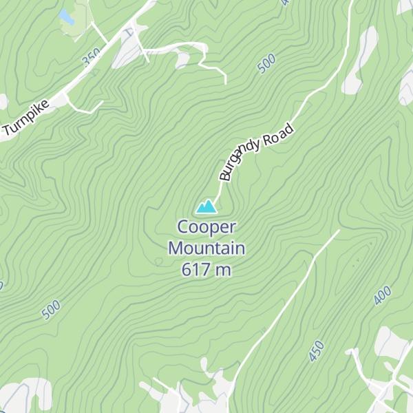Map of Cooper Mountain