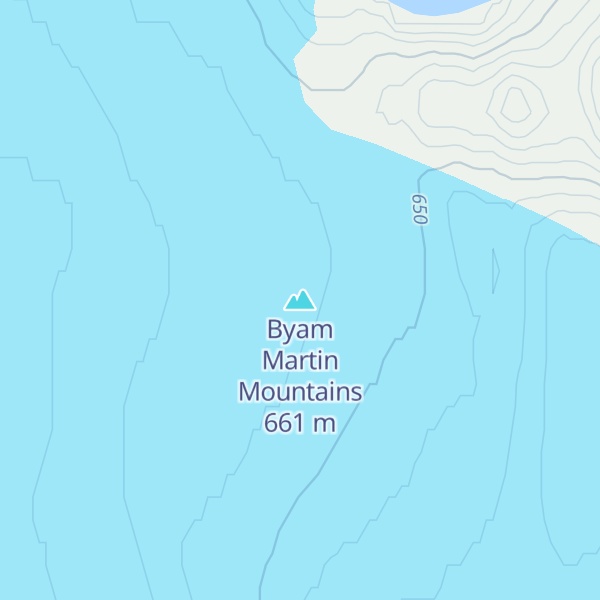 Map of Byam Martin Mountains