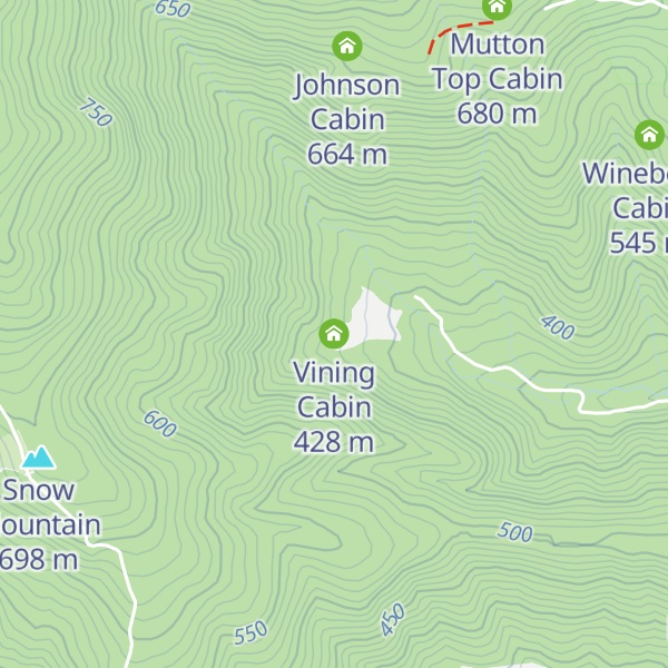 Map of Vining Cabin