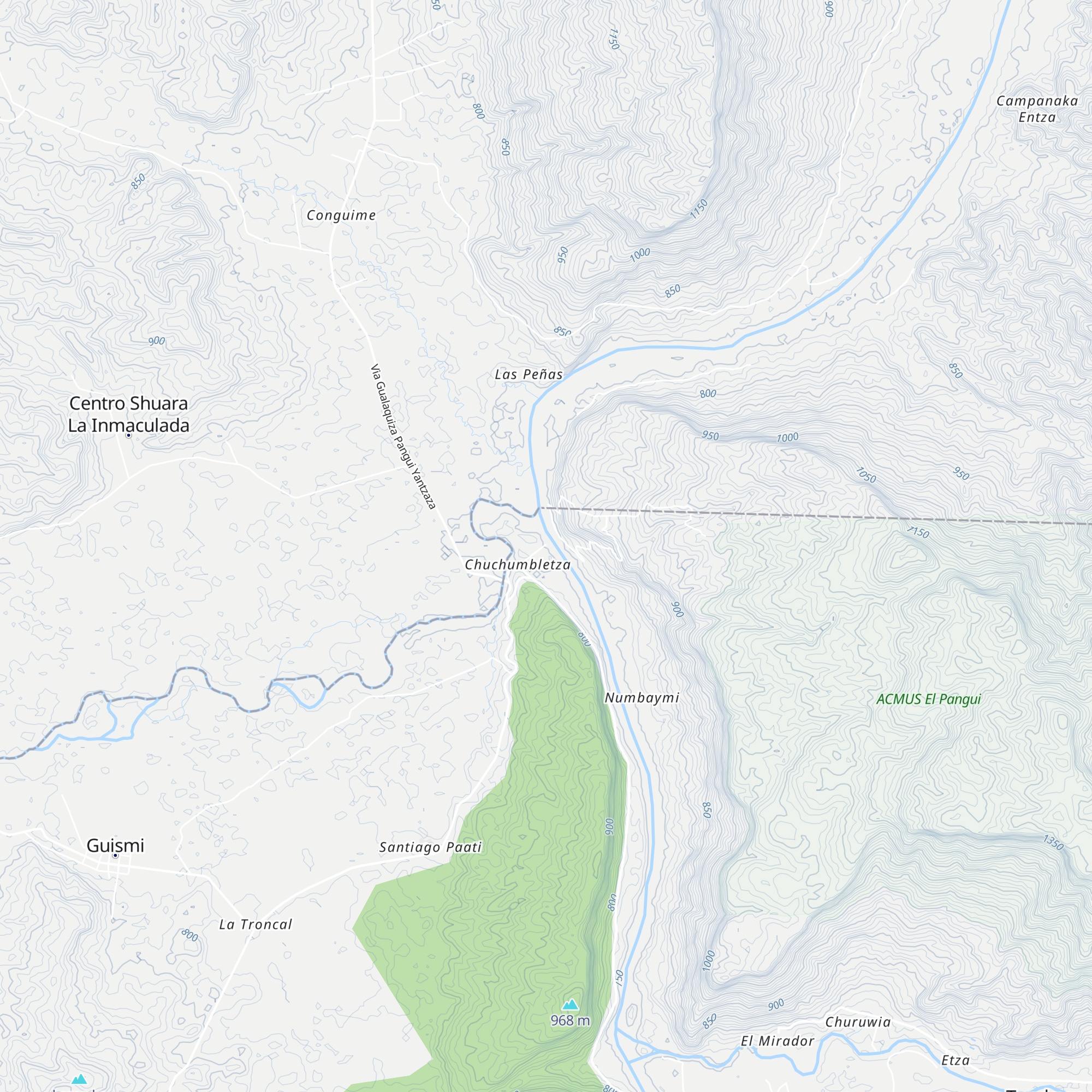 Cabañas para campear map