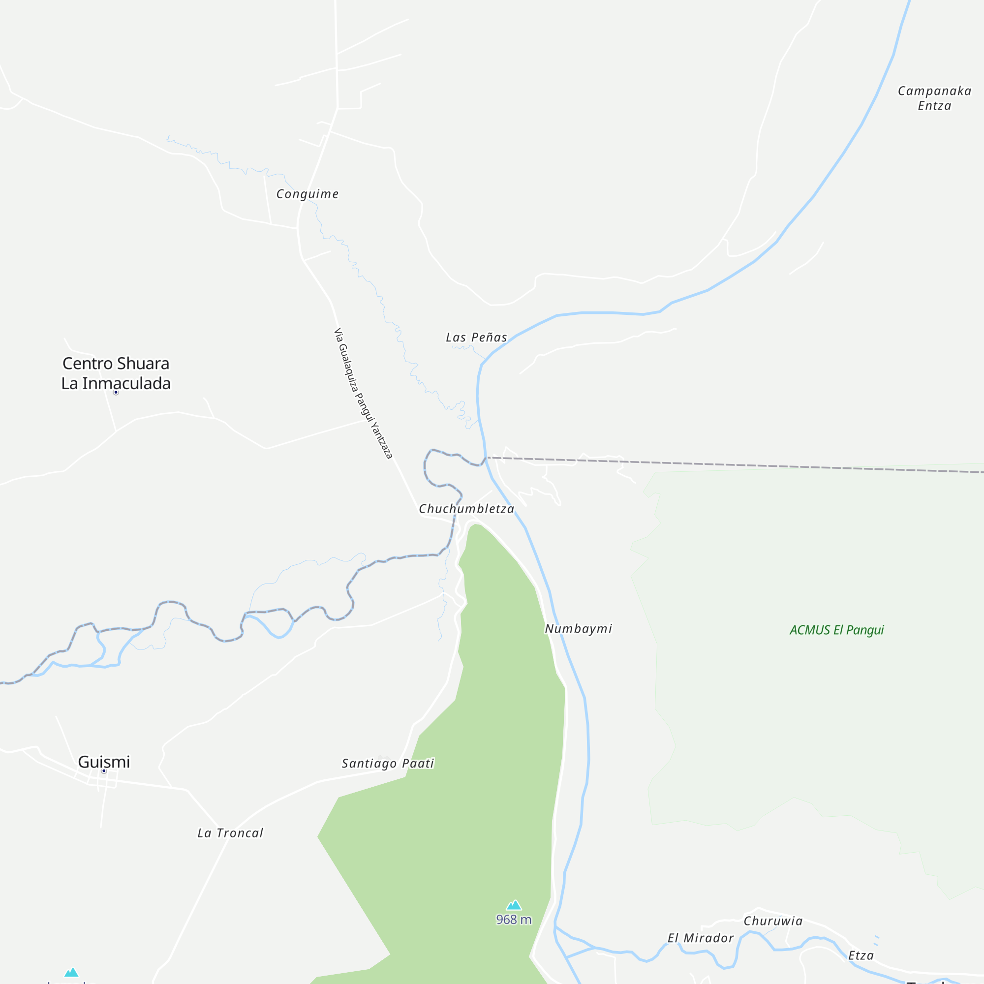 Cabañas para campear map