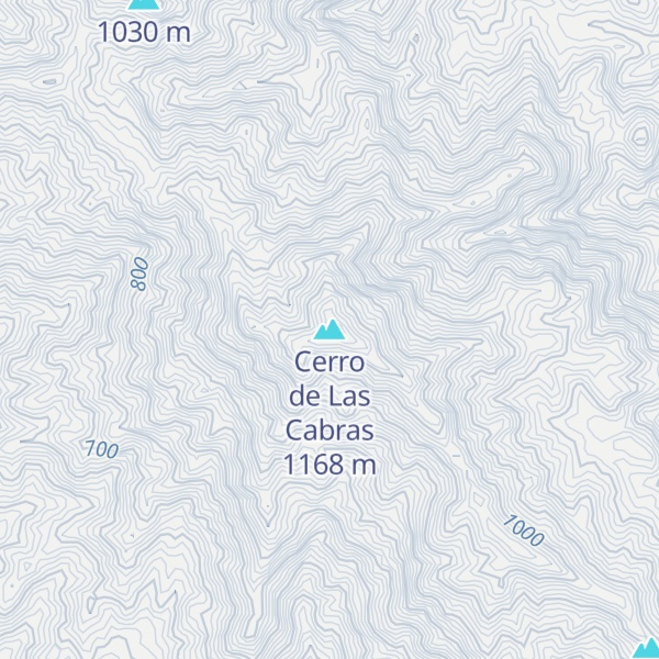 Map of Cerro de Las Cabras