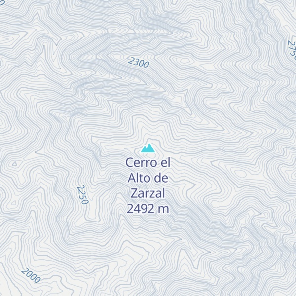 Map of Cerro el Alto de Zarzal