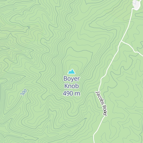 Map of Boyer Knob