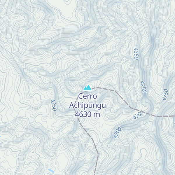 Map of Cerro Achipungu