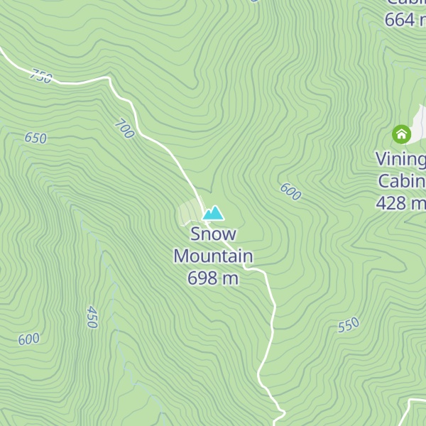 Map of Snow Mountain
