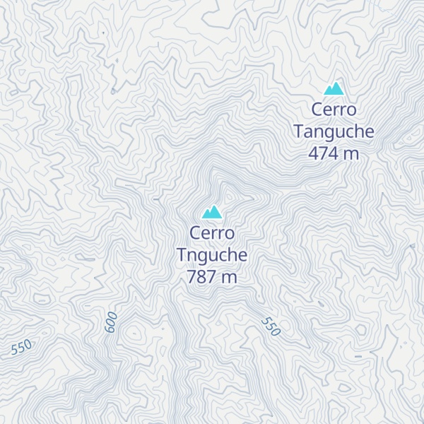 Map of Cerro Tnguche