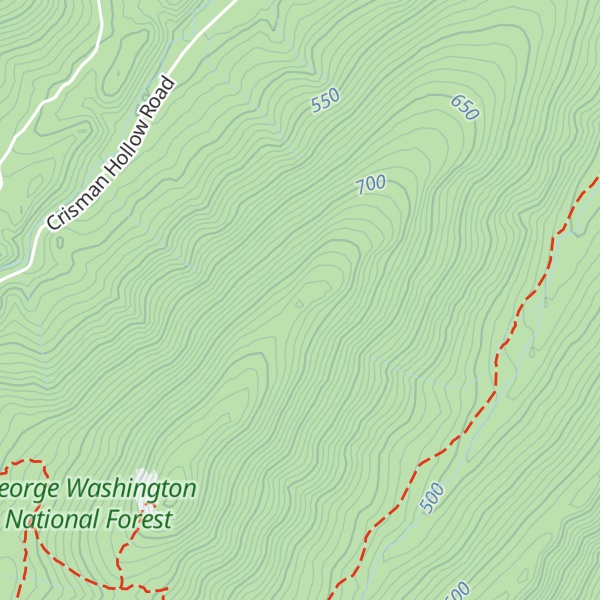 Map of Catback Mountain