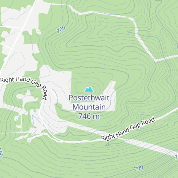 Map of Postethwait Mountain