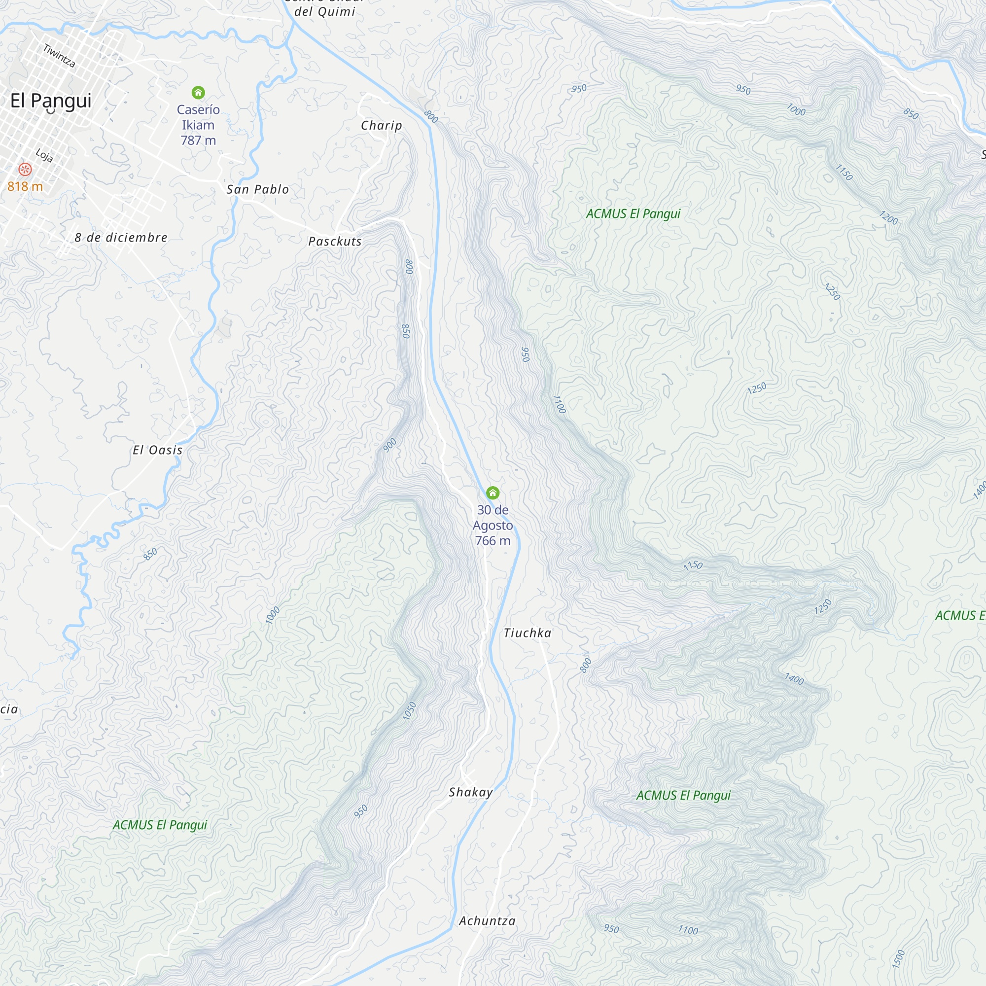 30 de Agosto map