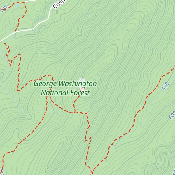 Map of Duncan Knob