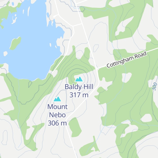 Map of Baldy Hill