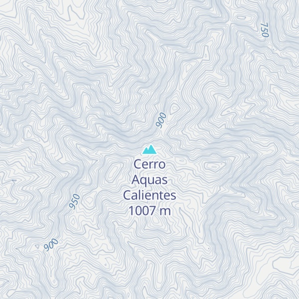 Map of Cerro Aquas Calientes