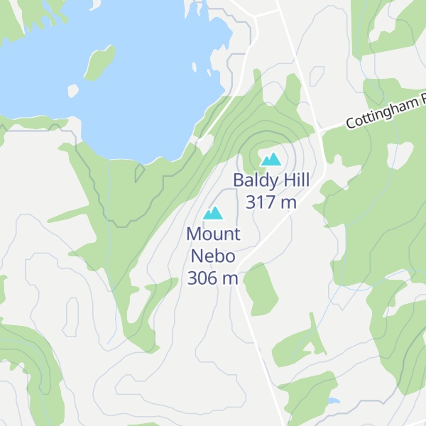 Map of Mount Nebo