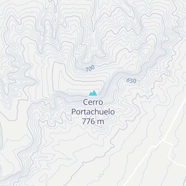Map of Cerro Portachuelo