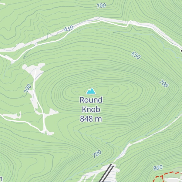 Map of Round Knob