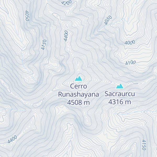 Map of Cerro Runashayana