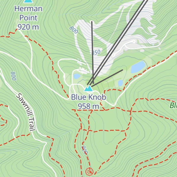 Map of Blue Knob