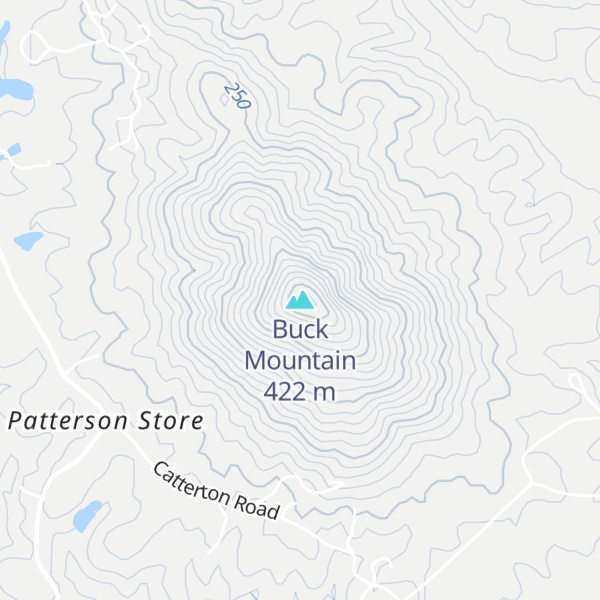 Map of Buck Mountain