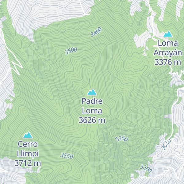 Map of Padre Loma