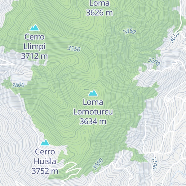 Map of Loma Lomoturcu