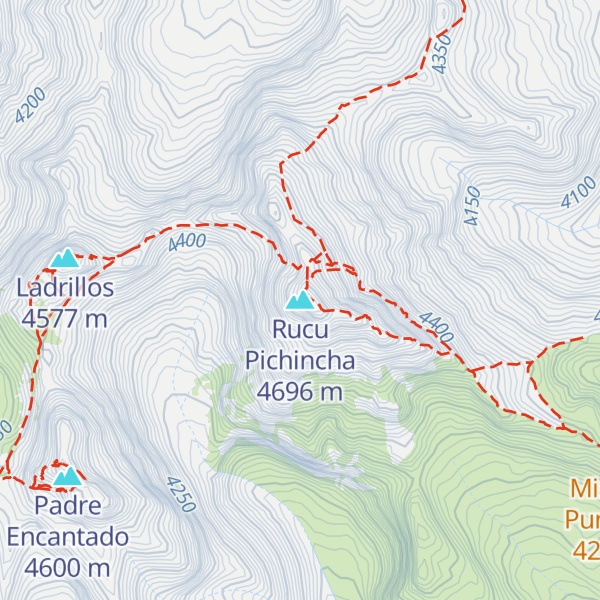 Map of Rucu Pichincha