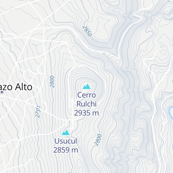 Map of Cerro Rulchi