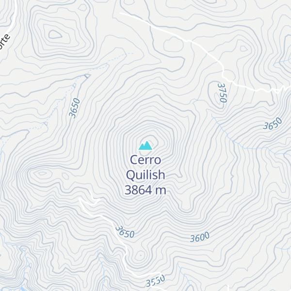 Map of Cerro Quilish