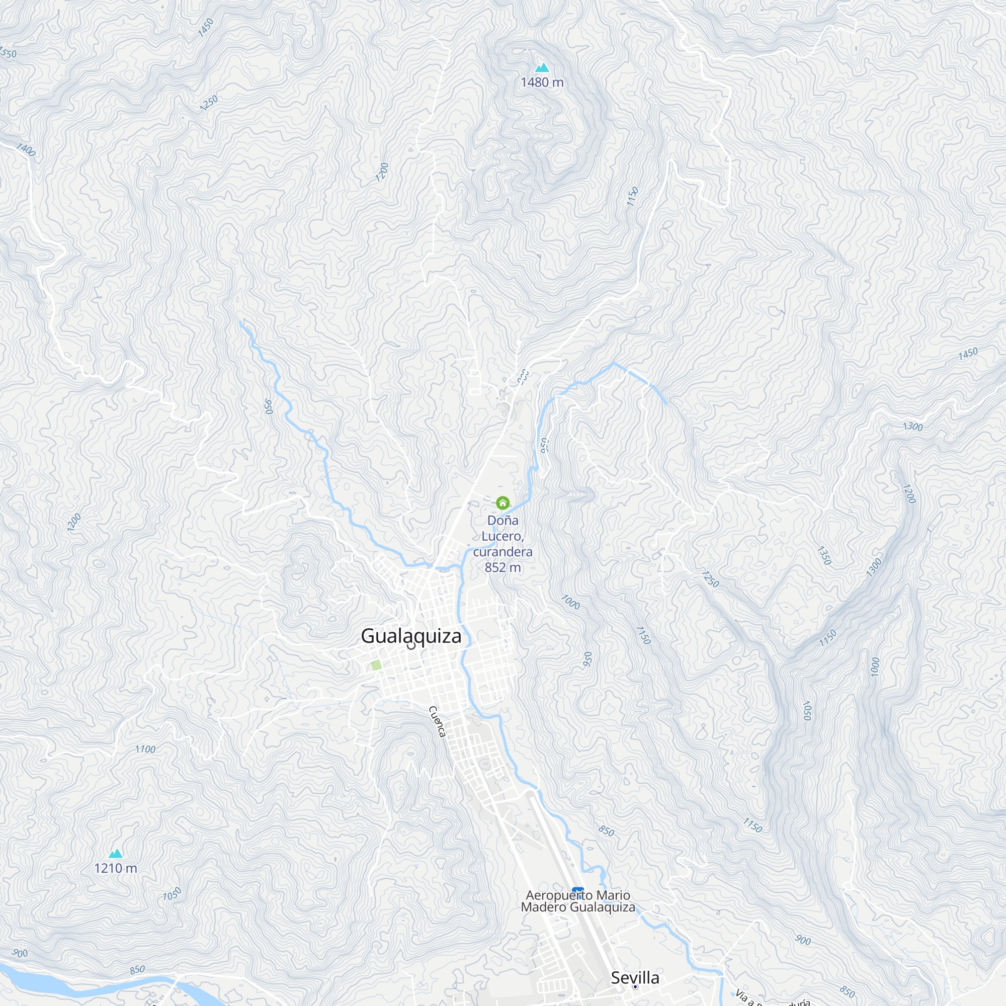 Doña Lucero, curandera map