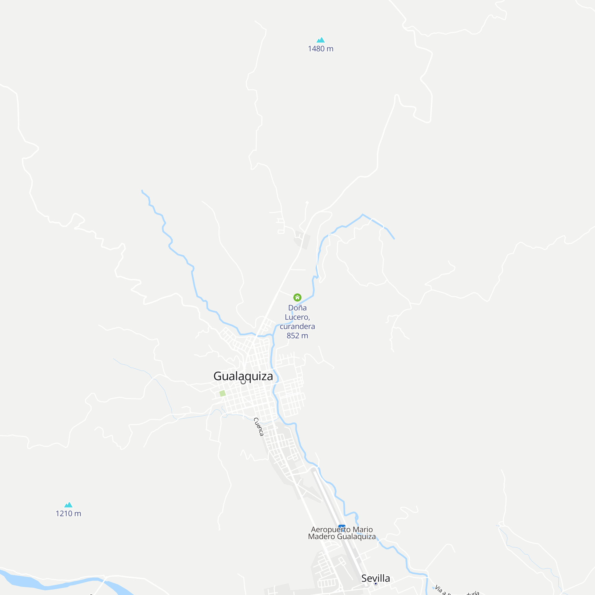 Doña Lucero, curandera map