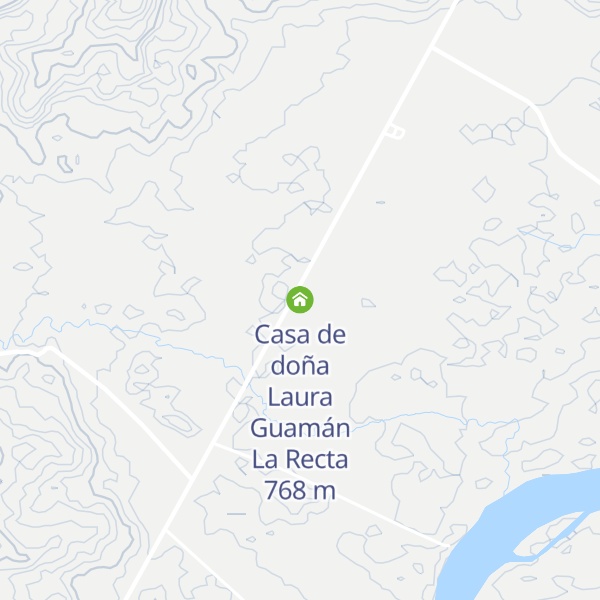 Map of Casa de doña Laura Guamán La Recta
