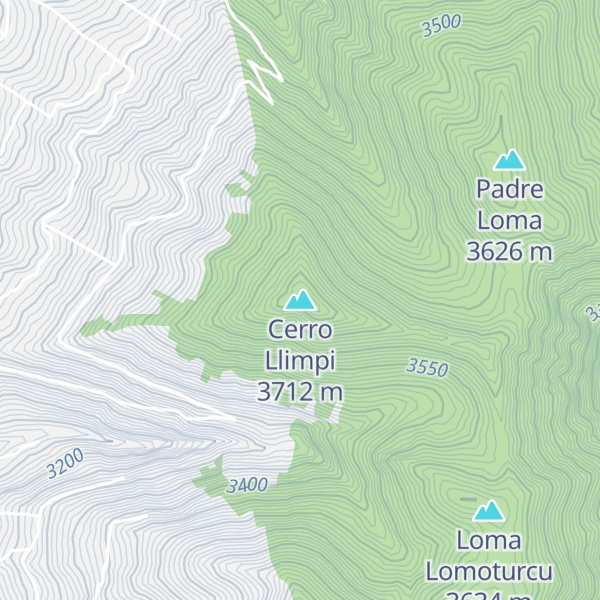 Map of Cerro Llimpi