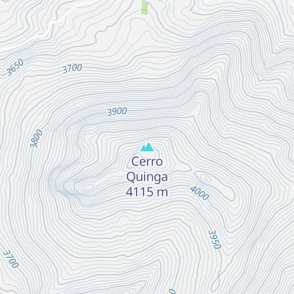 Map of Cerro Quinga