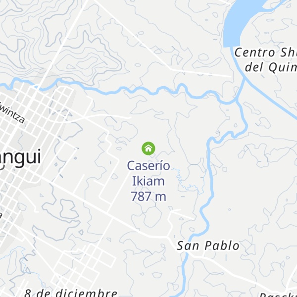 Map of Caserío Ikiam