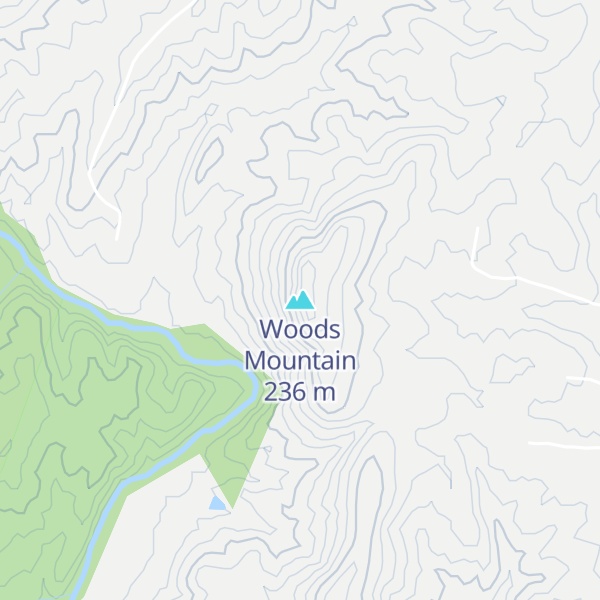 Map of Woods Mountain