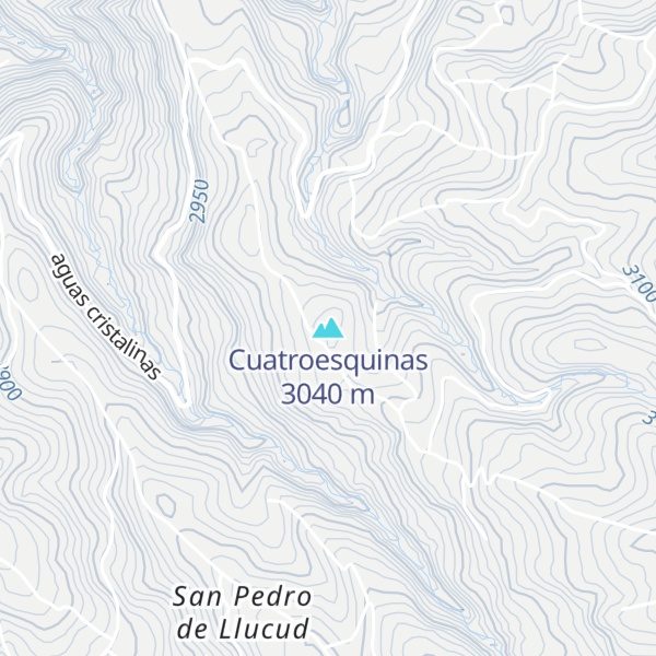 Map of Cuatroesquinas