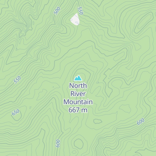 Map of North River Mountain