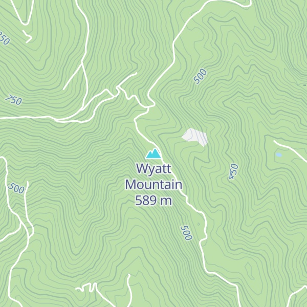Map of Wyatt Mountain