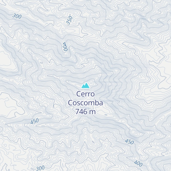 Map of Cerro Coscomba
