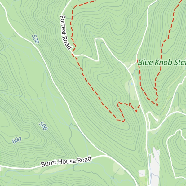 Map of Crist Ridge