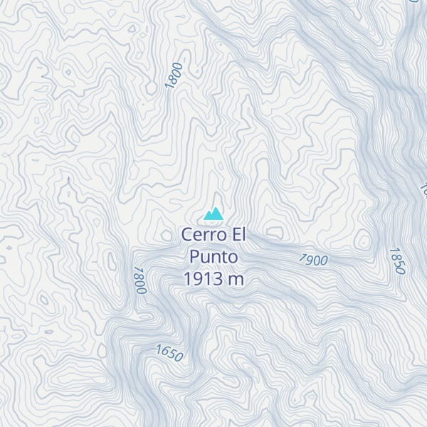Map of Cerro El Punto