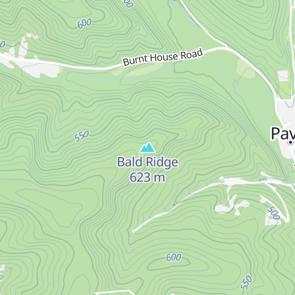Map of Bald Ridge